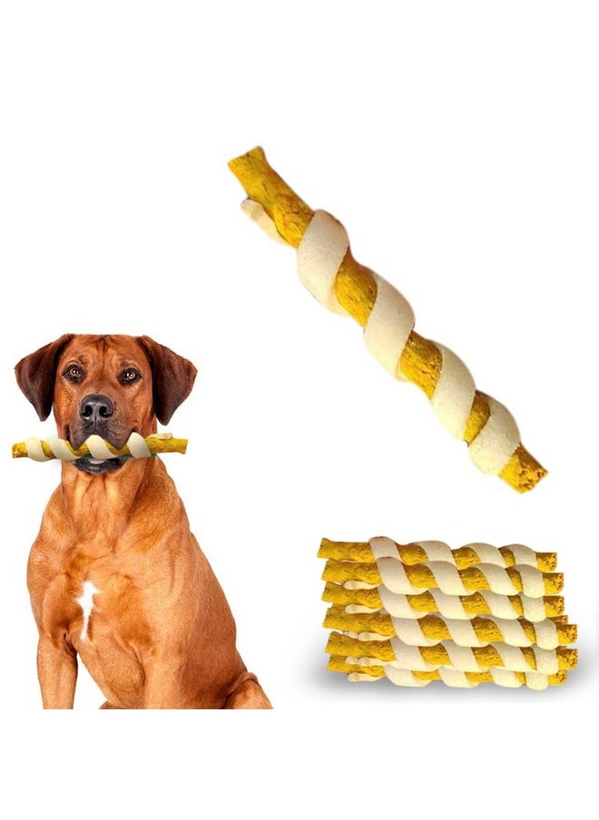 Sage Square Dog Spiral Munchy Sticks Chicken Flavour Perfect For Training & Treating, Long Lasting Chewing, Ideal Treat For Dogs/Puppies (Pack Of 200Gm)  - Image 1