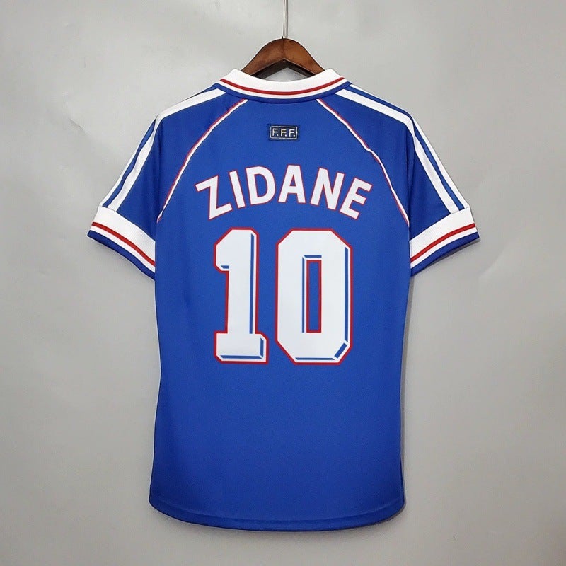 Vintage Jersey Classic Nostalgic Replica Football Uniform Germany France Team Uniform Mateus Henri Zidane Jersey - Image 1