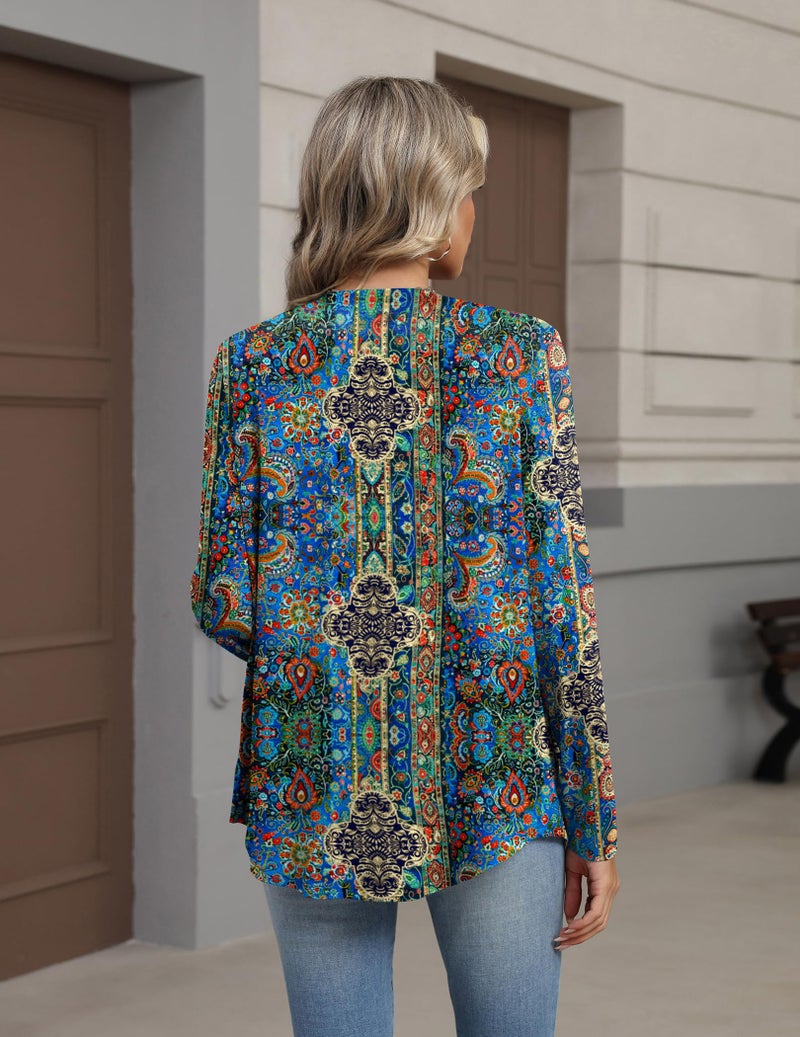 Zeagoo Lightweight Cardigan for Women 2026 Long Sleeve Open Front Casual Cardigans with Pockets - Image 5