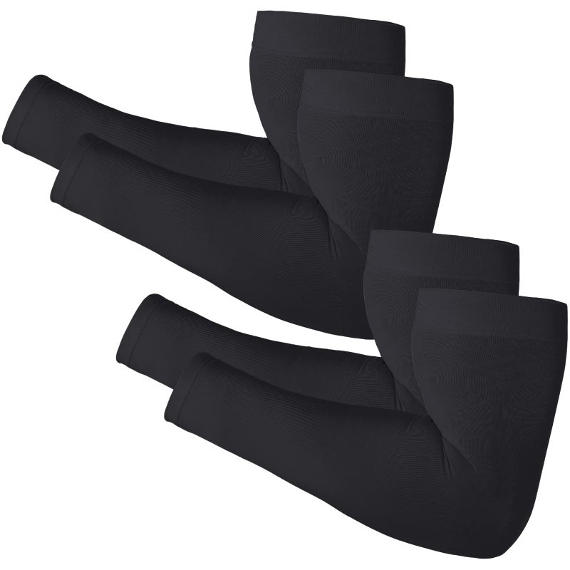 Newbyinn Arm Sleeves for Men Women, Size L - XL, UV Sun Protection Sleeve to Cover Tattoo, Cooling Compression Arm Cover - Image 1