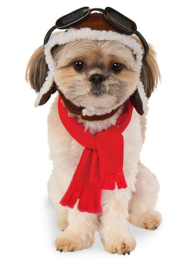 Rubies Aviator Pet Hat & Scarf Set for Dogs or Cats, S/M