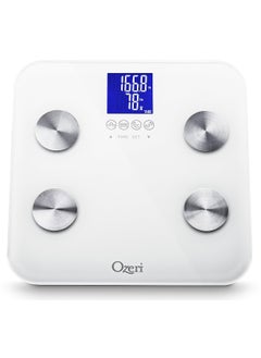 Ozeri Ozeri Touch 440 Lbs Total Body Weight Scale (Body Fat, Muscle, Bone, Weight & Hydration), Auto Recognition Bath Scale with Infant Tare  - Image 1