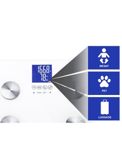Ozeri Ozeri Touch 440 Lbs Total Body Weight Scale (Body Fat, Muscle, Bone, Weight & Hydration), Auto Recognition Bath Scale with Infant Tare  - Image 2