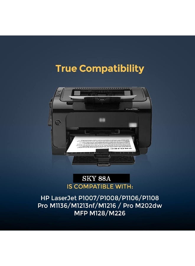 SKY 88A Toner Cartridge CC388A for HP Laserjet Pro P1008 and MFP M126 Printers - Image 2