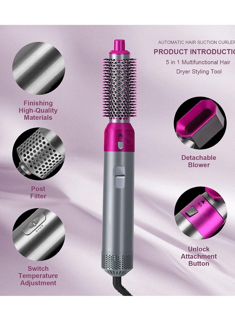 SOSEKO 5 In 1 Easy Curl Hair Styling Electric Blow Dryer Comb - Image 2
