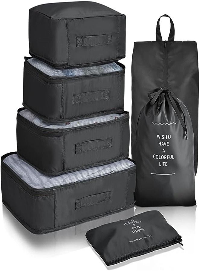 Goolsky Goolsky Packing Cubes, Travel Luggage Packing Organizers Set with Toiletry Bag  - Image 1