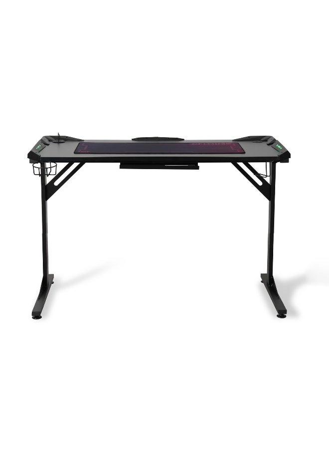 Pan Home Oki Gaming Desk With Rgb Light - Black - Image 5