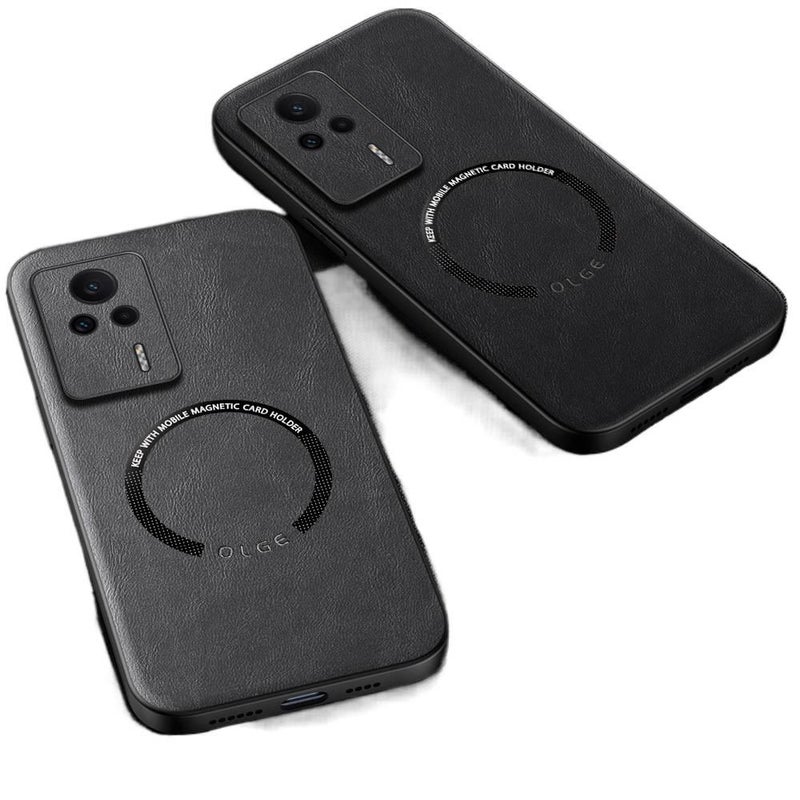 Leather Texture Protective Case for redmik60ultra/k60ultra/xiaomi13tpro/xiaomi13t with Shockproof and Drop Protection plus Shockproof plus Full Coverage in Mountain Green - Image 2