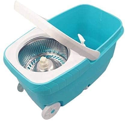 TS Playy TS Playy Spin Bucket Mop360 Degree Spin Bucket Rotating with Refill Super Absorbent Refill for All Type of Floors 180 Degree Bendable Handle for Perfect Cleaning Color May Vary  - Image 3