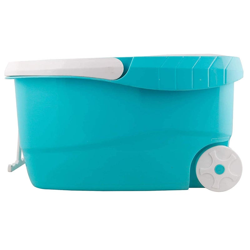 TS Playy TS Playy Spin Bucket Mop360 Degree Spin Bucket Rotating with Refill Super Absorbent Refill for All Type of Floors 180 Degree Bendable Handle for Perfect Cleaning Color May Vary  - Image 4