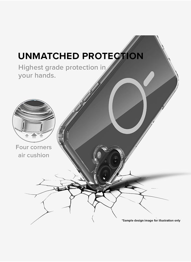 Stylizedd - For iPhone 16 Case [Compatible with MagSafe] Slim Magnetic cover Clear Phone Case - Girl Next Door - Image 1