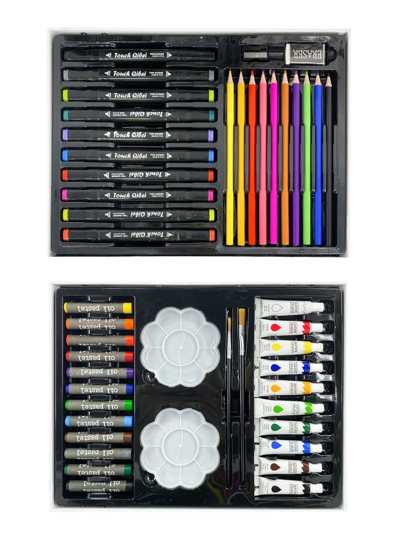 The all-in-one coloring and drawing bag! A stylish bag with an attractive cartoon animal design that contains all the tools your child needs to enjoy drawing and coloring anywhere. - Image 2