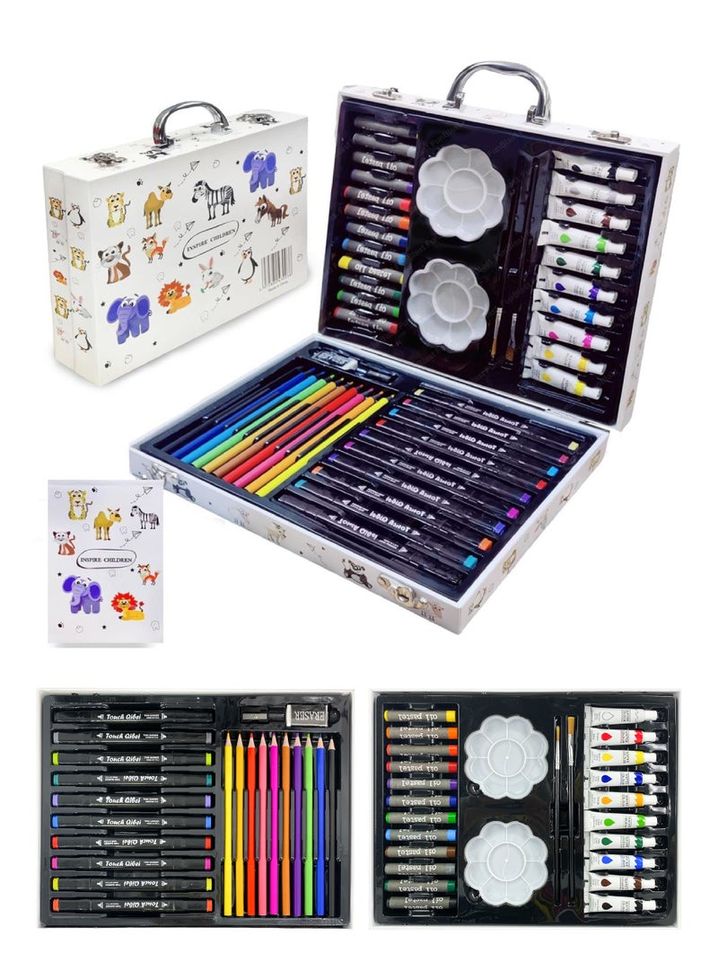 The all-in-one coloring and drawing bag! A stylish bag with an attractive cartoon animal design that contains all the tools your child needs to enjoy drawing and coloring anywhere. - Image 1