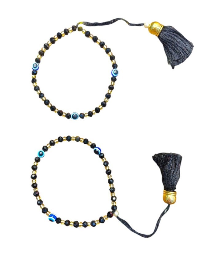 Koogly Evil Eye Black Thread Nazariya Bracelet Rakhi | Nazar Battu | For Girls (2) - Image 1