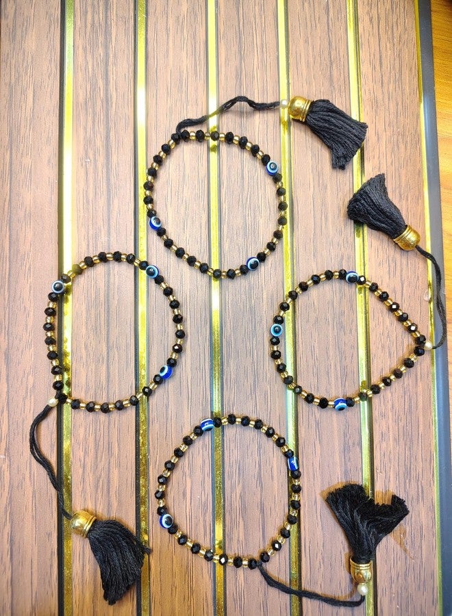 Koogly Evil Eye Black Thread Nazariya Bracelet Rakhi | Nazar Battu | For Girls (2) - Image 4