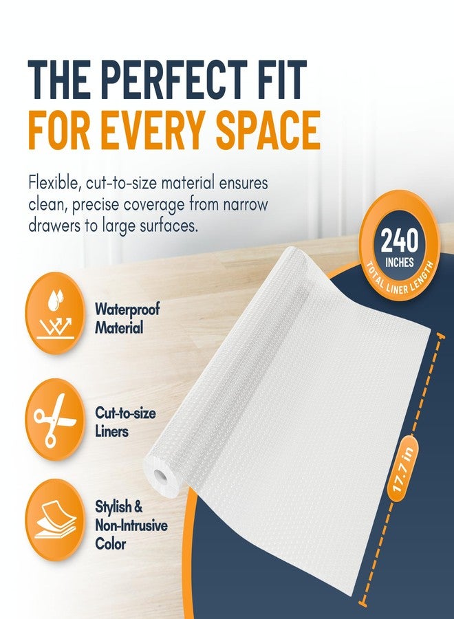 Linda's Essentials Non-Adhesive Kitchen Cabinet Drawer Liner (18" x 24") | Non-Slip Easy to Clean Kitchen Cabinet Liner, Waterproof Mat, Cabinet Liner | Roll - Image 4