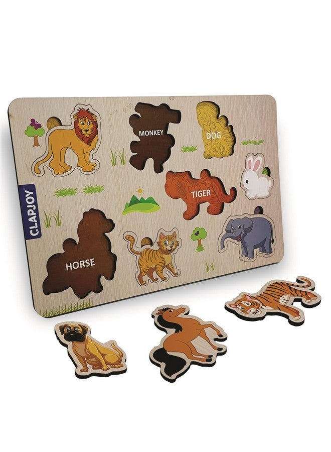 Clapjoy Wooden Learning Educational Board for Kids, Puzzle Toys for 2 Years Old Boys & Girls (Fruit & Animal) - Image 4