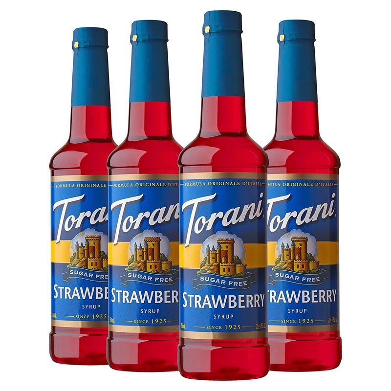 Torani Sugar Free Syrup Strawberry 254 Fl Oz Pack of 4 - Image 3