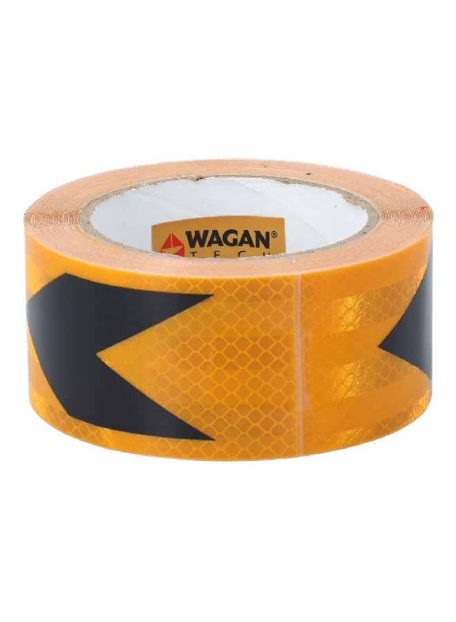 WAGAN Night-Time Visibility Reflective Tape Orange and Black 10 m 2845