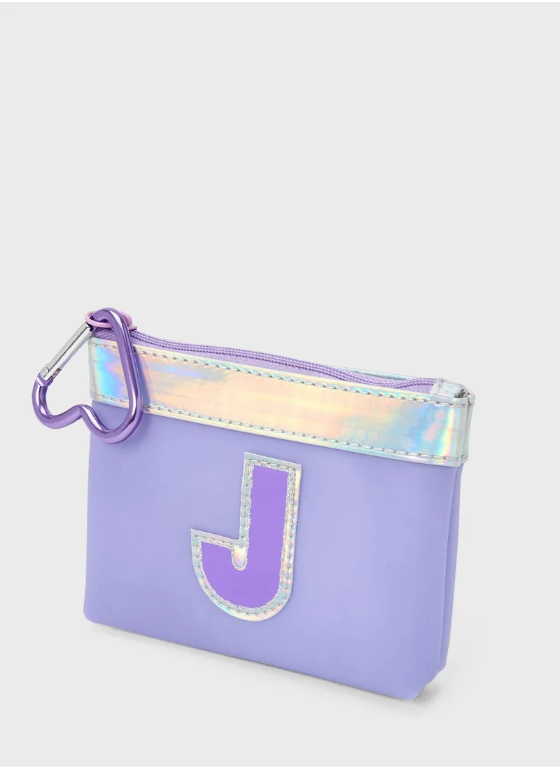 Claires Kids Initial J Wallet