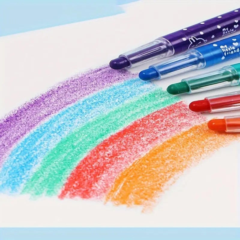 PROBABE 24 Piece Twist Crayon Marker Pen Set for Kids – Smooth, Vibrant, Non-Toxic, Easy Grip, Washable, Cute Animal Design School Art Supplies, and Gifting – Safe for Toddlers and Children - Image 5