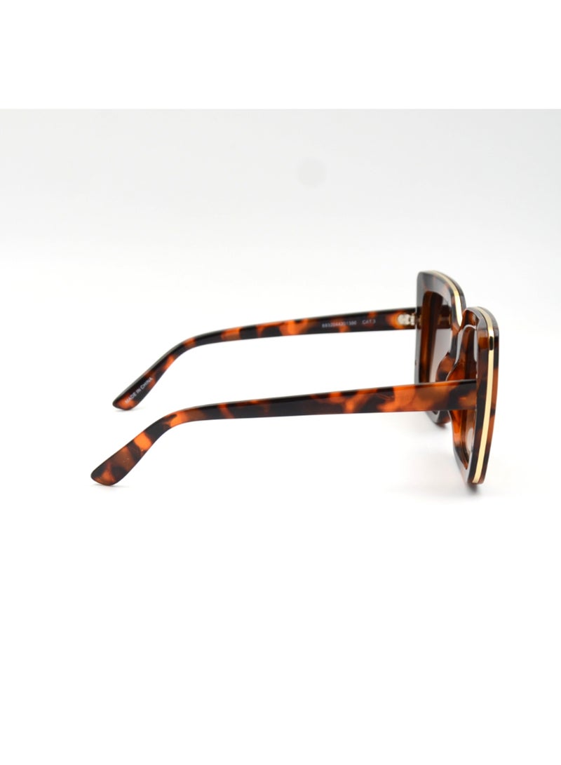 MADEYES نظارات شمسية للنساء بحماية من الأشعة فوق البنفسجية EE24P291 - ديمي - Image 4