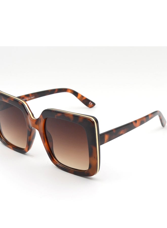 MADEYES نظارات شمسية للنساء بحماية من الأشعة فوق البنفسجية EE24P291 - ديمي - Image 2