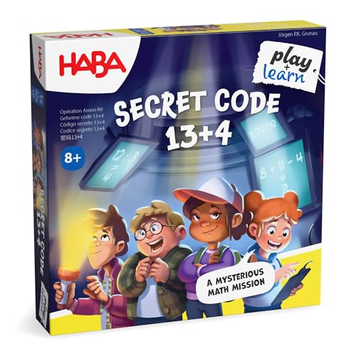 HABA Secret Code 134 Math Games for Kids 812 Learning Games for Classroom or Family Night A Fun Strategy Activity for Multiplication Math Practice - Image 1
