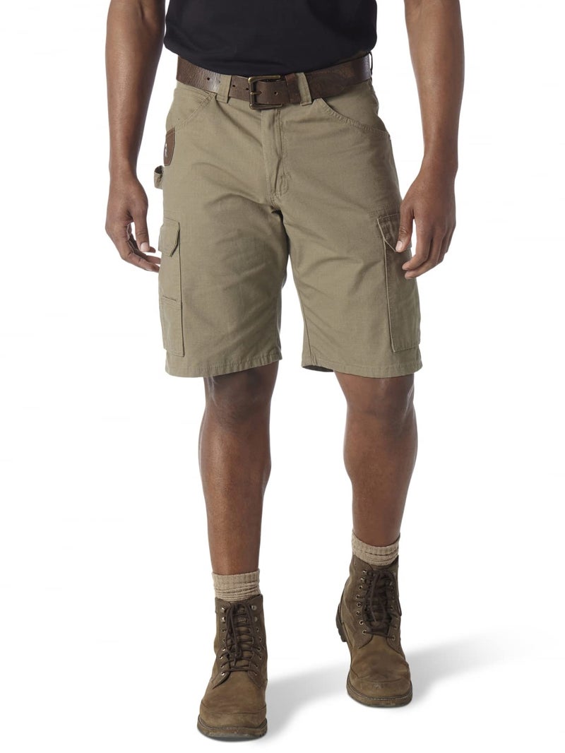 Wrangler Ranger Cargo Short, Bark, 34 Beige - Image 1