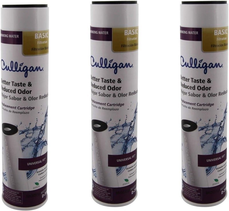 D-20A Basic Drinking Water Filtation Replacement Cartridge, 1,000 Gallons, 3 Pack
