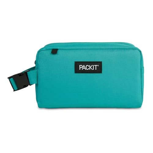PackIt Freezable Snack Box, Teal, Built with ECOFREEZE Technology, Collapsible, Reusable, Zip Closure with Buckle Handle, Designed For Work Snacks, Fresh Snacks On the Go, Adults, and All Ages - Image 3