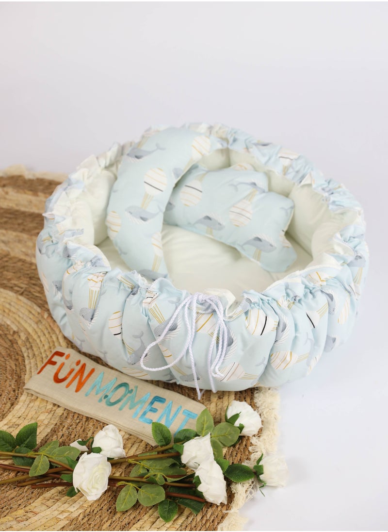 FUN MOMENT - The Sparrow's nest mattress for children consists of 3 pieces with different prints - Image 1