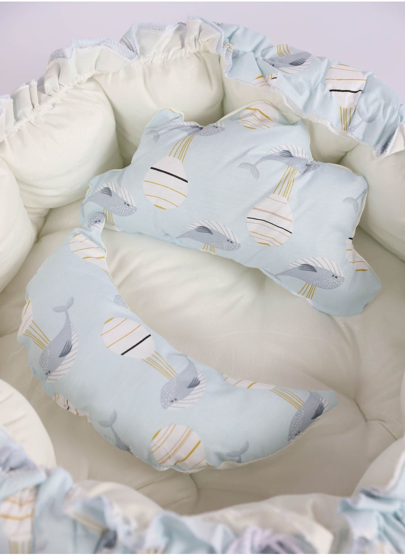 FUN MOMENT - The Sparrow's nest mattress for children consists of 3 pieces with different prints - Image 1