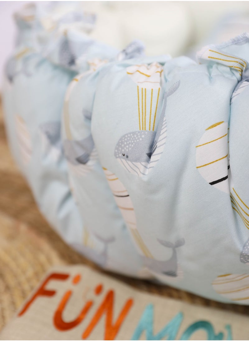 FUN MOMENT - The Sparrow's nest mattress for children consists of 3 pieces with different prints - Image 1