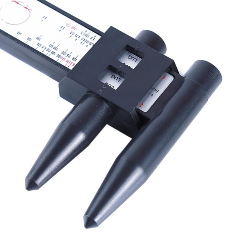 أداة قياس حافة العجلة مسطرة PCD لقياس نمط براغي العجلات المنزلق لـ 4 و5 و6 و8 براغي - Image 3