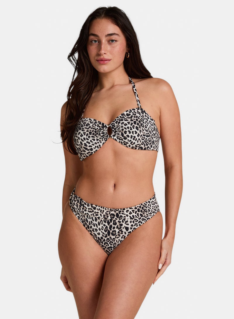 hunkemoller Rio Bikini Bottom Leopard - Image 1