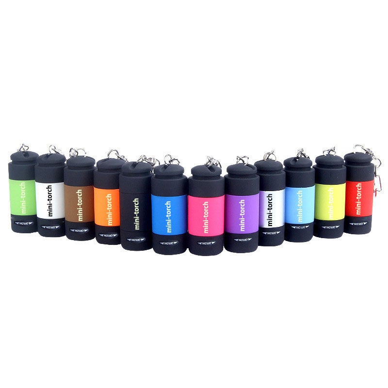 Rechargeable Mini Flashlight Keychain High Intensity Purple - Image 5