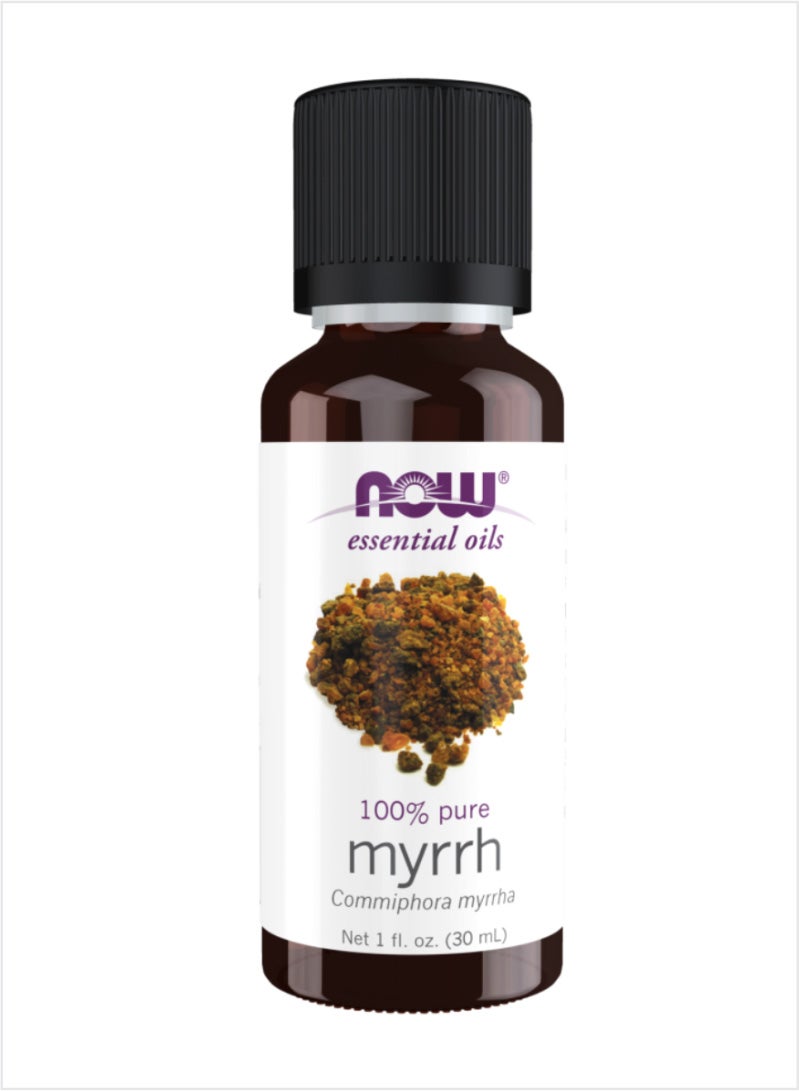 NOW Essential Oils 100% Pure Myrrh Oil - Aromatic & Grounding, 30ml