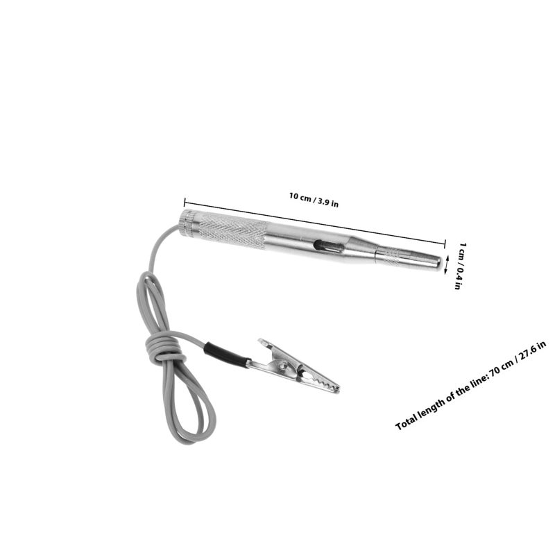 12V Circuit Tester with Metallic Probe for Car Truck Motorcycle Electrical Diagnostics and Fuse Testing - Image 3
