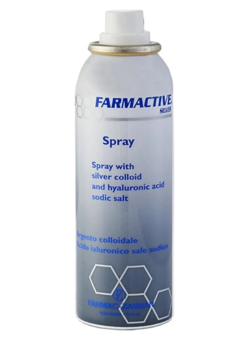 فارماك زبان فارم اكتيف سيلفر بخاخ علاجي للقدم السكرى وعلاج قرح الفراش والجروح والحروق وجروح ما بعد العمليات الجراحية 125 مل - Image 2