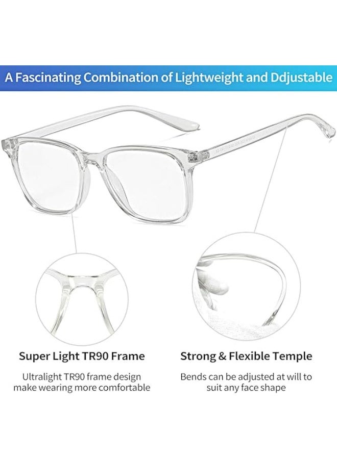 Joopin Blue Light Blocking Glasses for Men Women, Fashion Glasses Frames Blu-ray Filter Computer Gaming Glasses - Image 4