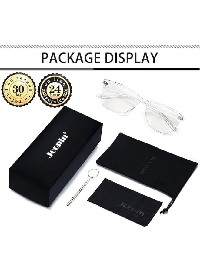 Joopin Blue Light Blocking Glasses for Men Women, Fashion Glasses Frames Blu-ray Filter Computer Gaming Glasses - Image 2