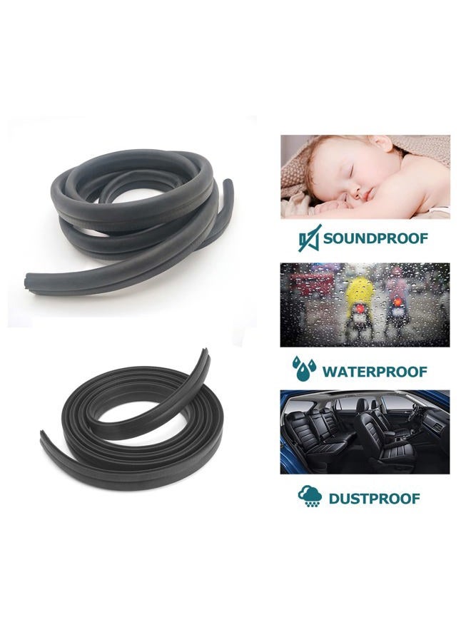 Tintvent Car Door Rubber Seal Strip with Top Bulb(26Ft), Automotive Weather Stripping Soundproofing Edge Guard Trim for Cars, Trucks, Boats, and Home Applications - Image 5