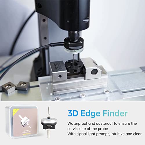 CNCTOPBAOS 3D Touch Probe Edge Finder to Find Desktop Center,V5 NPN NO 3D Edge Finder with Tip,Waterproof Anti-roll CNC Router Probe 6mm Handle Compatible with Mach3 GRBL CNC Milling Machine - Image 4
