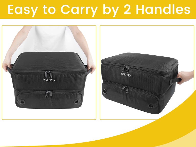 YOREPEK 2 Layer Golf Trunk Organizer, Waterproof Car Golf Locker with Separate Ventilated Compartment for 2 Pair Shoes, Golf Trunk Storage for Balls, Tees, Clothes, Gloves, Accessories, Golf Gifts - Image 5