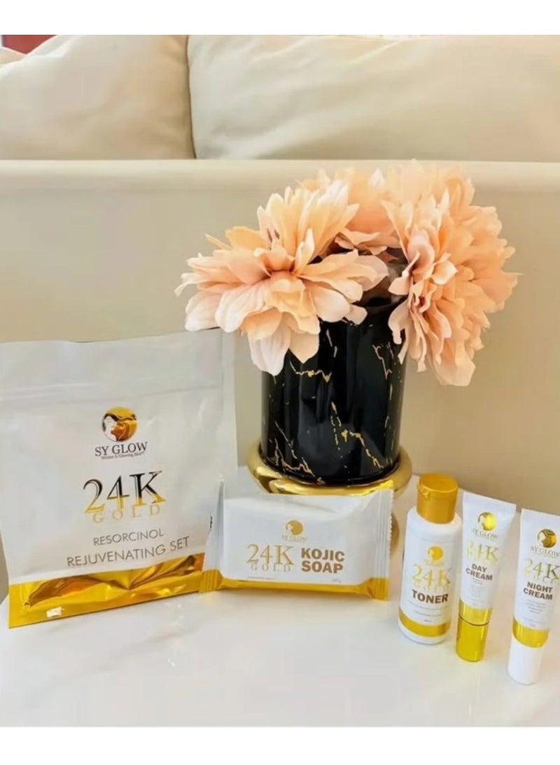 SY GLOW 24K Gold Resorcinol Rejuvenating Set - Image 2