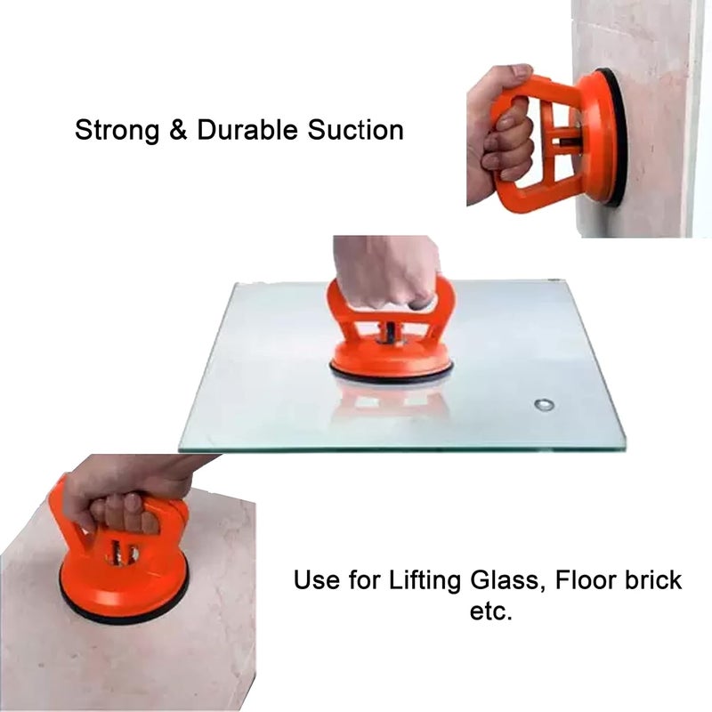 Excel Impex Heavy Duty Single Glass Lifter With Rubber Vacuum Suction Cup Glass Lifting For Lifting Glass Suction Cup Sucker Pad Dent Puller Glass Carrying Handle Lifter - Image 3