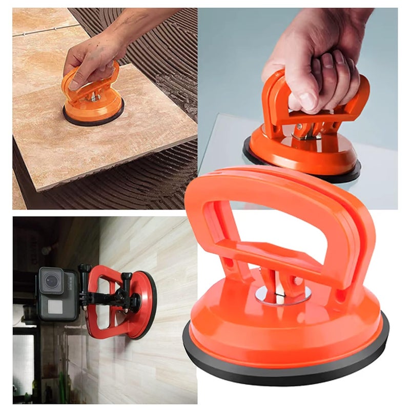 Excel Impex Heavy Duty Single Glass Lifter With Rubber Vacuum Suction Cup Glass Lifting For Lifting Glass Suction Cup Sucker Pad Dent Puller Glass Carrying Handle Lifter - Image 2