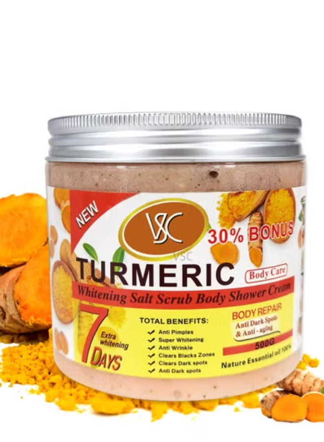 Turmeric Super Whitening Salt Body Scrub 500 g