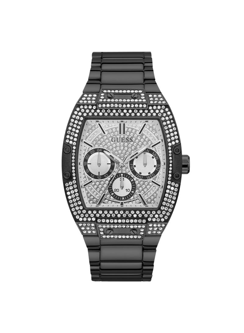 GUESS ساعة جيس فينيكس كوليكشن متعددة الوظائف للرجال بمينا سوداء كوارتز ملونة - GW0094G3 - Image 1